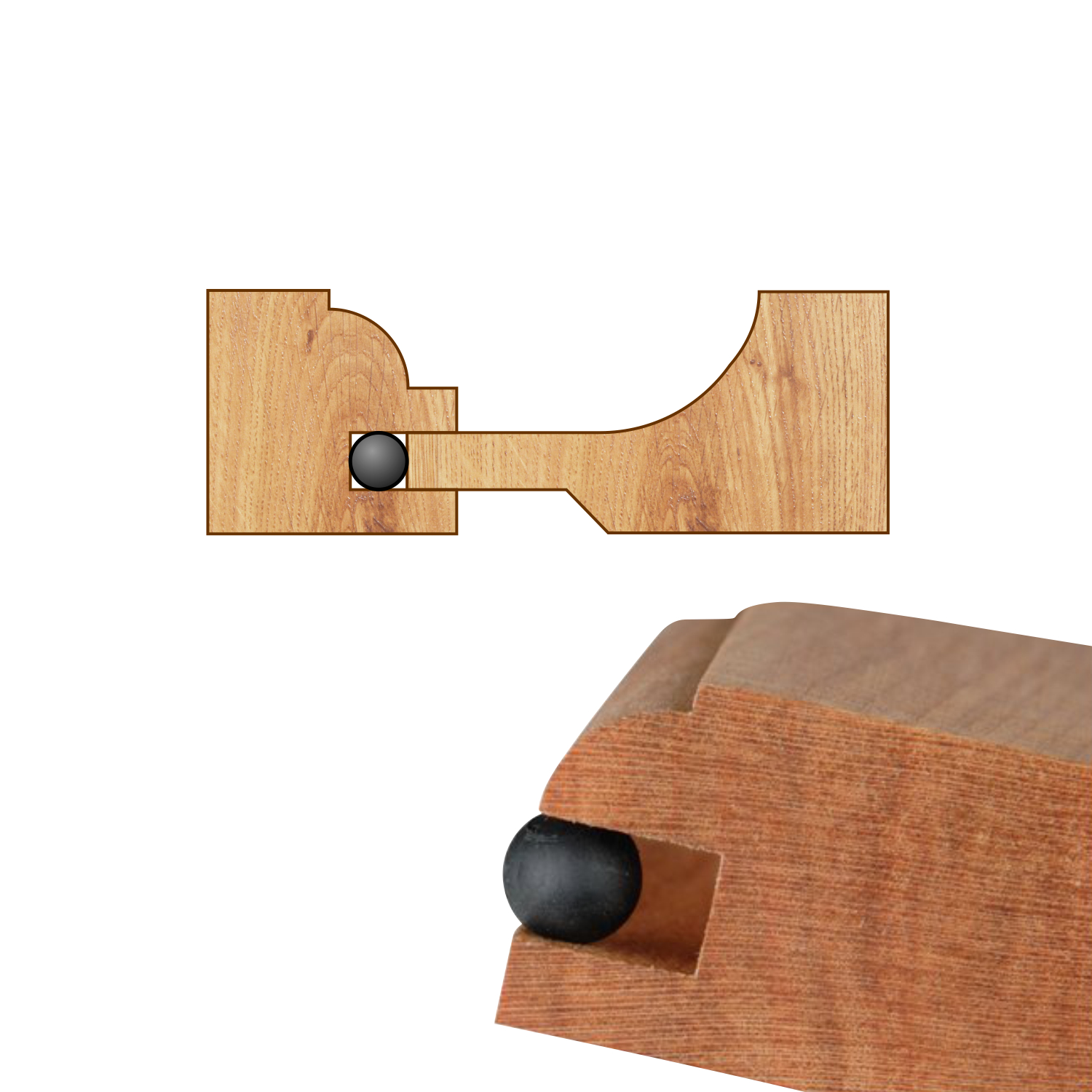 Space Balls Raised Panel Door Spacers for 1/4" Groove eBay